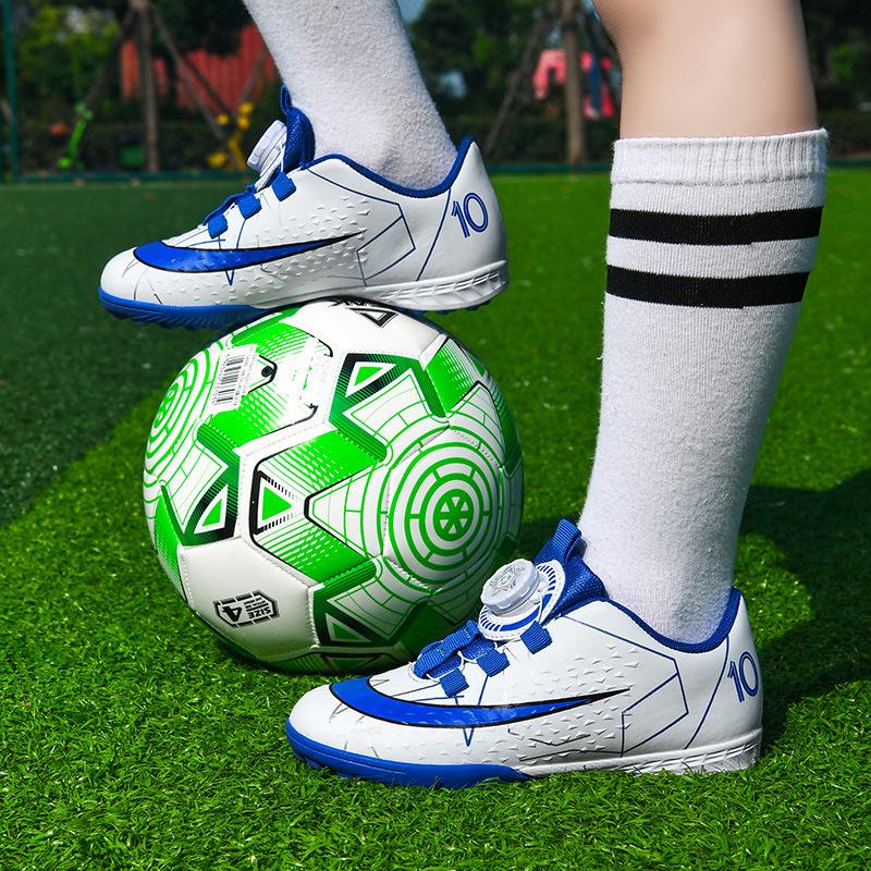 Młodzież Dzieci Klamra Obrotowa Buty Piłkarskie Połamane Paznokcie Buty Sportowe dla Starszych Dzieci Uczniowie Szkoły Podstawowej Profesjonalny Trening Meczowy Piłka Nożna Sh