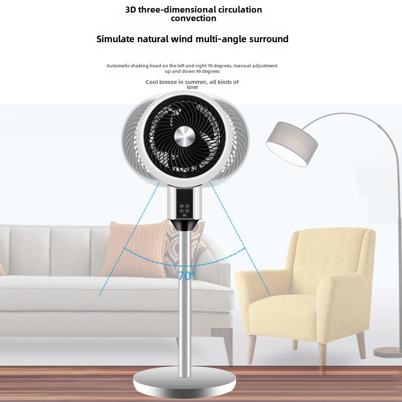 Veľmi žiadaný tichý ventilátor na cirkuláciu vzduchu: Ideálne do internátov a domácností, na použitie na stole aj na podlahe