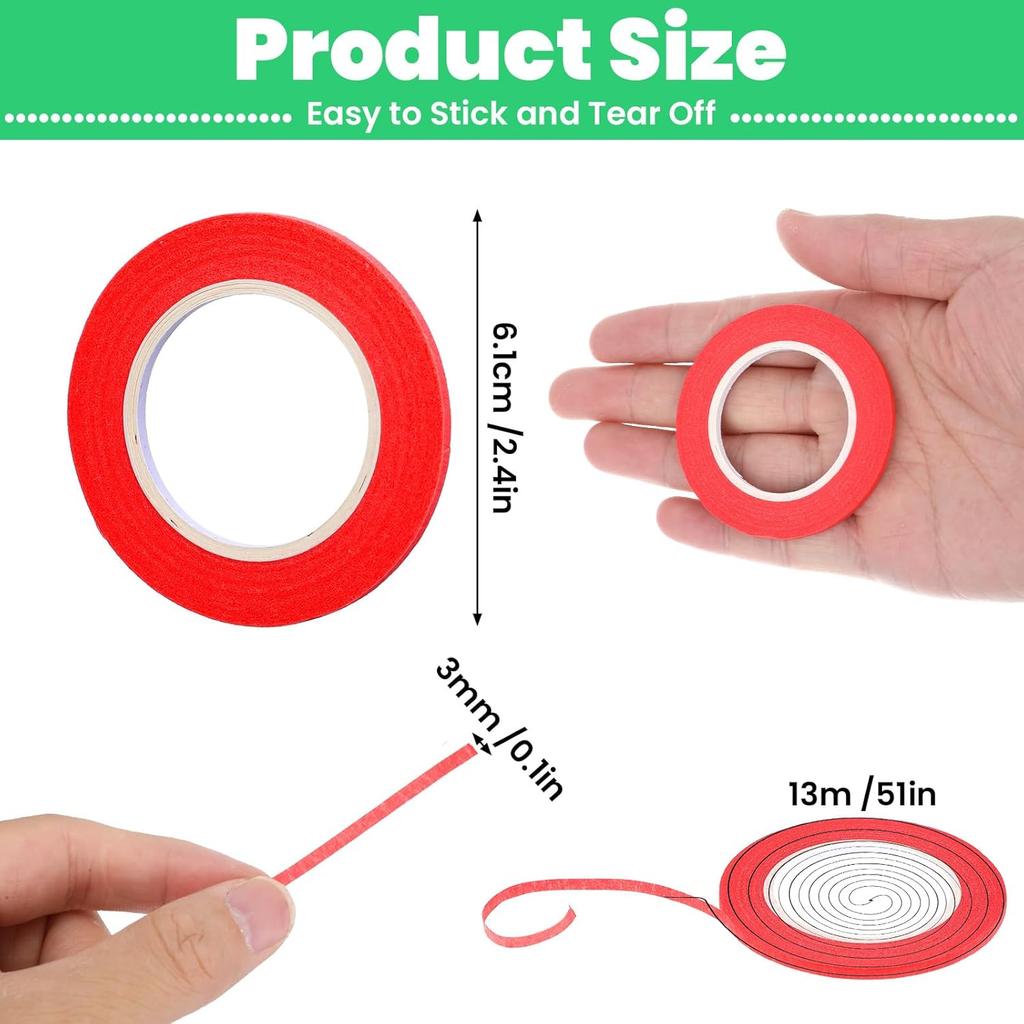 30 Rolls 1/8 Whiteboard Tape,3mm Thin Draping Tape Dry Erase Board Tapes Ptriping Tapes for White Board Lines White Boards Accessories DIY Art Crafts