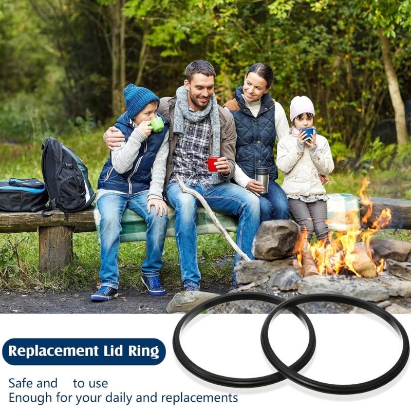 10PCS  Rubber Gasket Inserts For Drinkware Lids Leakproof Sealing Rings Replacement Parts Accessories