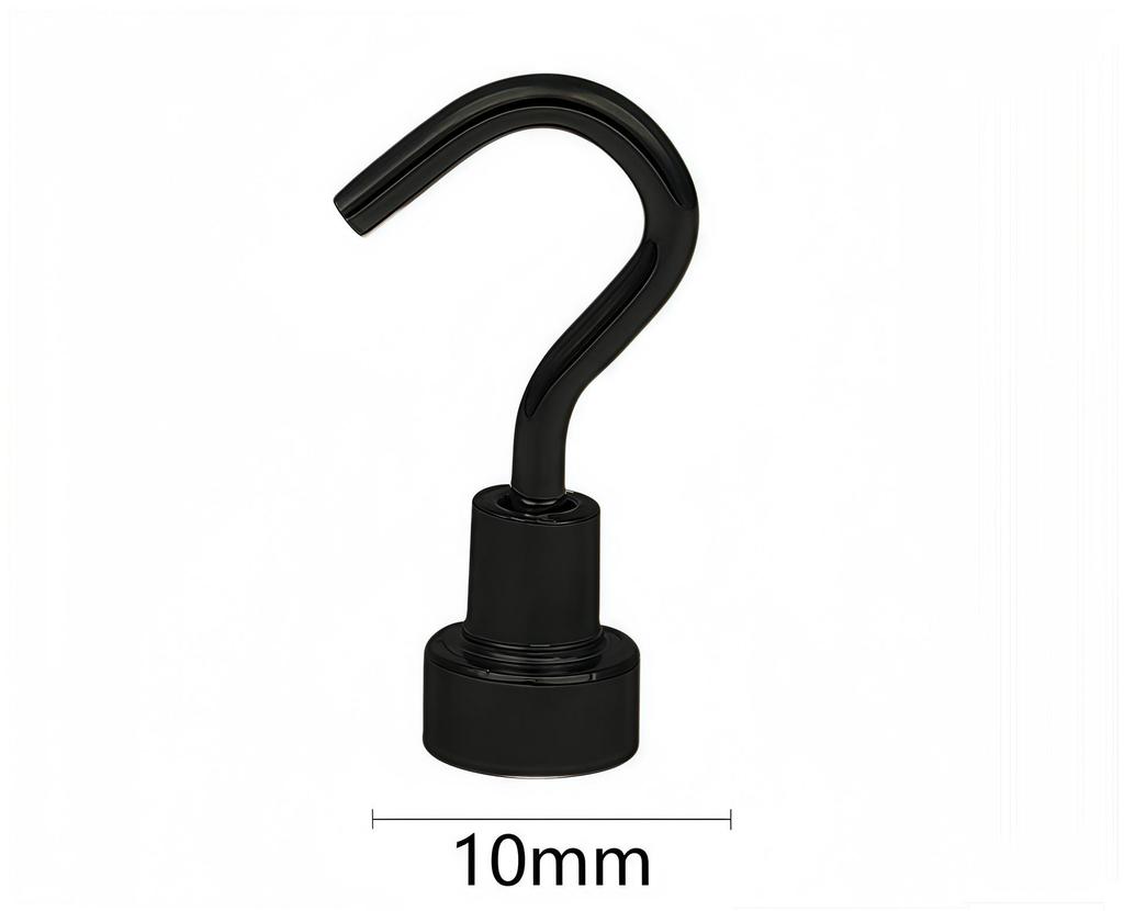 Neodymium Iron Boron Magnetic Hook: Strong, Round, No-Drill Refrigerator Magnet.