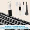 2-in-1 Mechanical Keyboard Key Cap Remover Universal Key Shaft Remover Replacement Cleaning Tool Cleaner Brush