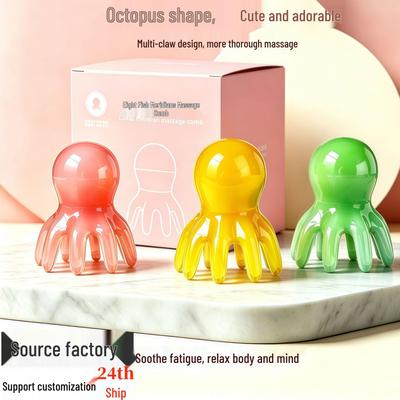 Custom Octopus Scalp Massage Comb Set