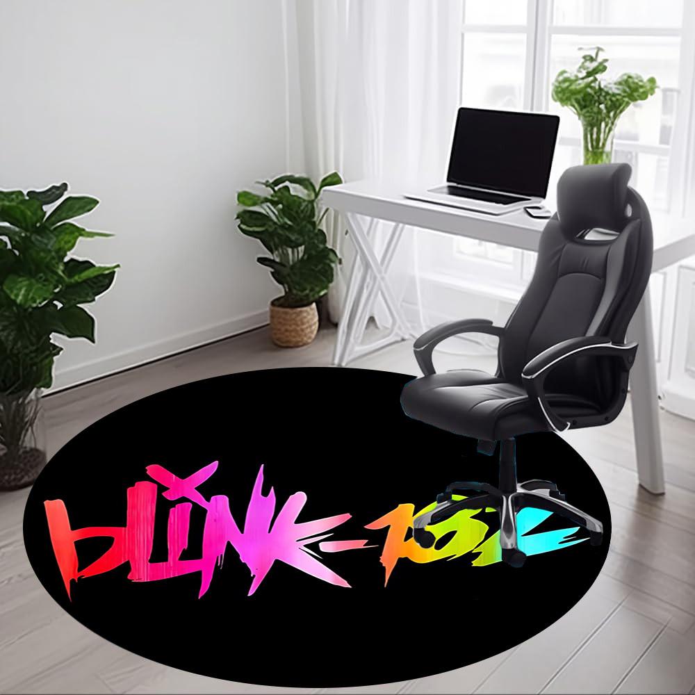 1 Stück Blink-182, Band LogoStuhlmatte für Büro, Rutschfest, Weiche und Langlebige Büromatte für Innendekoration, Perfekt für Büro yy250925139