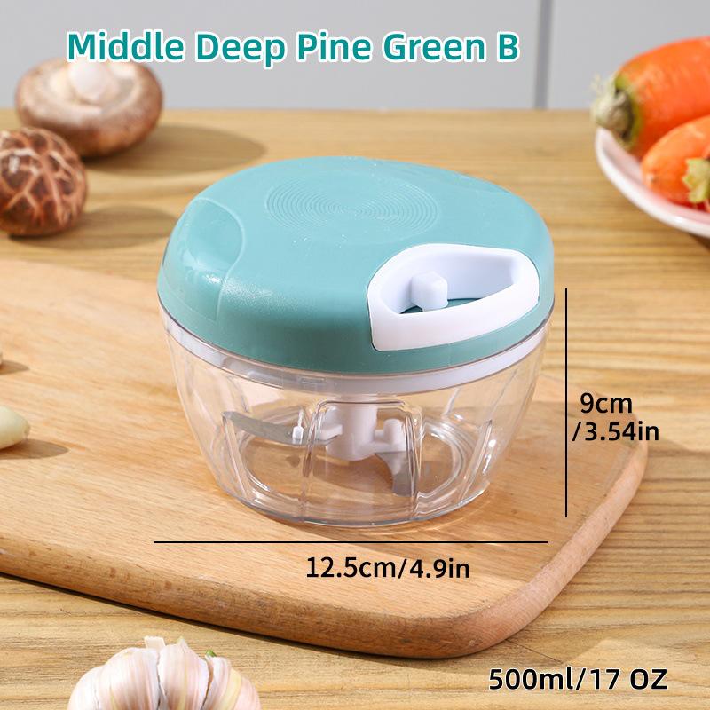 Manual Kitchen Garlic Press & Chopper - Ginger Mincer & Meat Grinder Combo