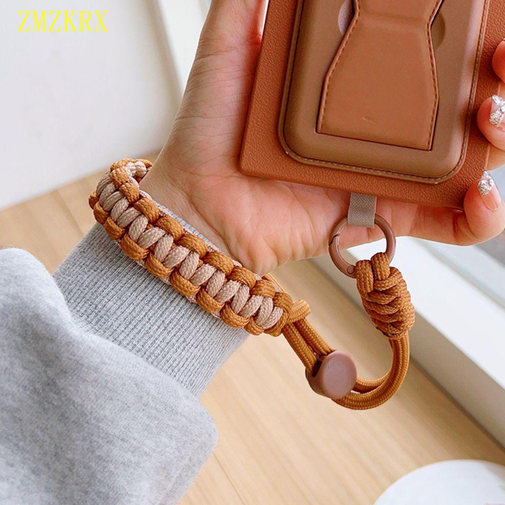 Korea INS Handwoven Adjustable Mobile Phone Universal Lanyard Wrist Strap Outdoor Sports Convenient Safety Anti-drop Rope Women