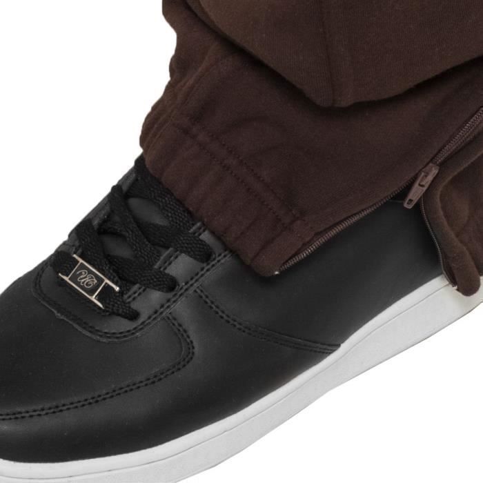 Bas De Jogging Homme - Urban Classics - 3XL - Brun - Urban Fit - Poches Zippées