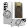 KEYSION N52 Magnetic 360° Ring Stand Case for MagSafe for Samsung Galaxy S26 Ultra 5G S26+ Matte Transparent Shockproof Phone Cover
