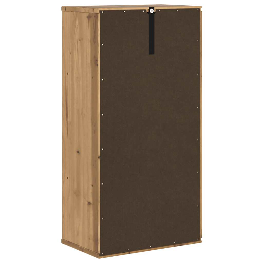 ODDA Side Table Cabinet 40 X 24 X 79 Cm Solid Pine Wood
