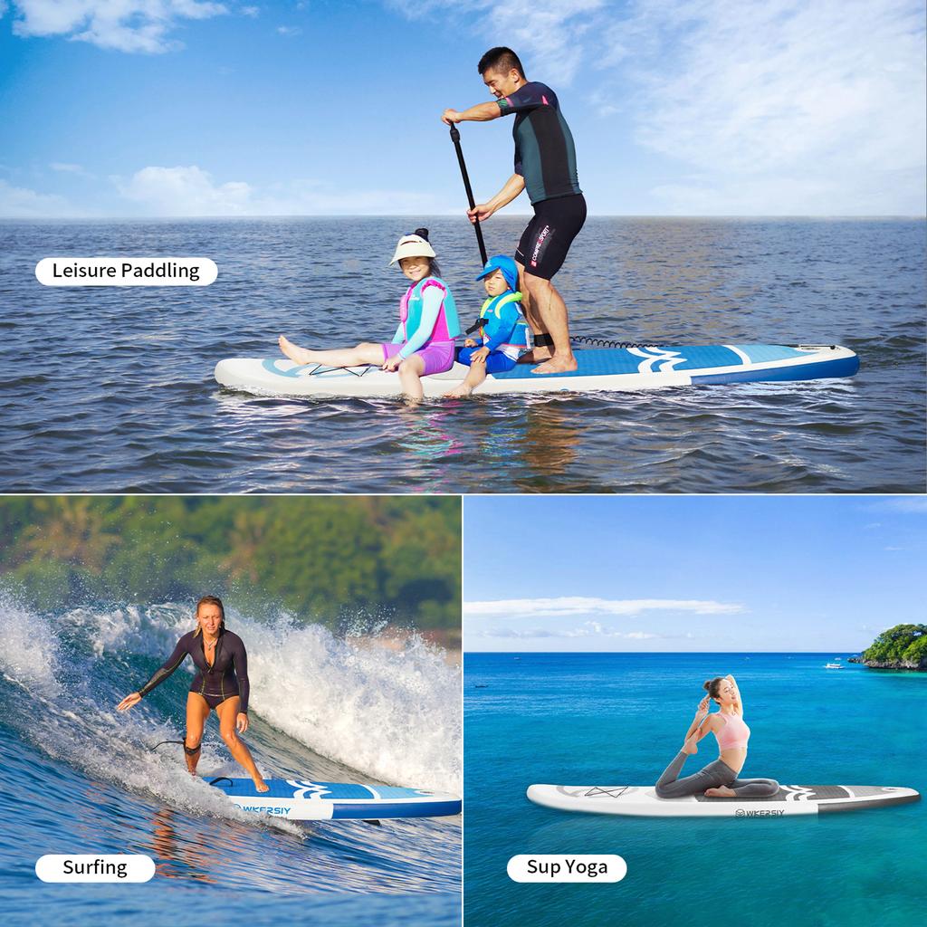 Aufblasbares Stand-Up-Paddle-Board, rutschfestes SUP für alle Könnerstufen, Surfbrett mit Luftpumpe zum Tragen