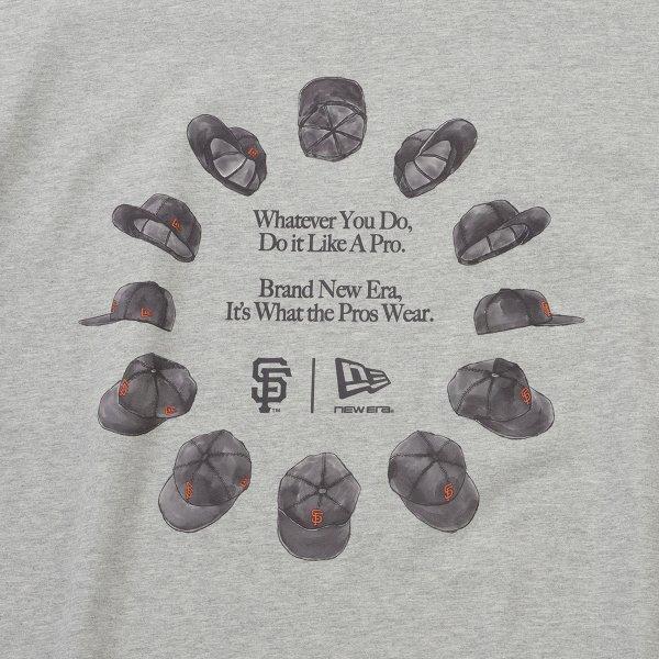 New Era San Francisco GianTs 59fifTy Circle T shirT heaTher Gray 15147559
