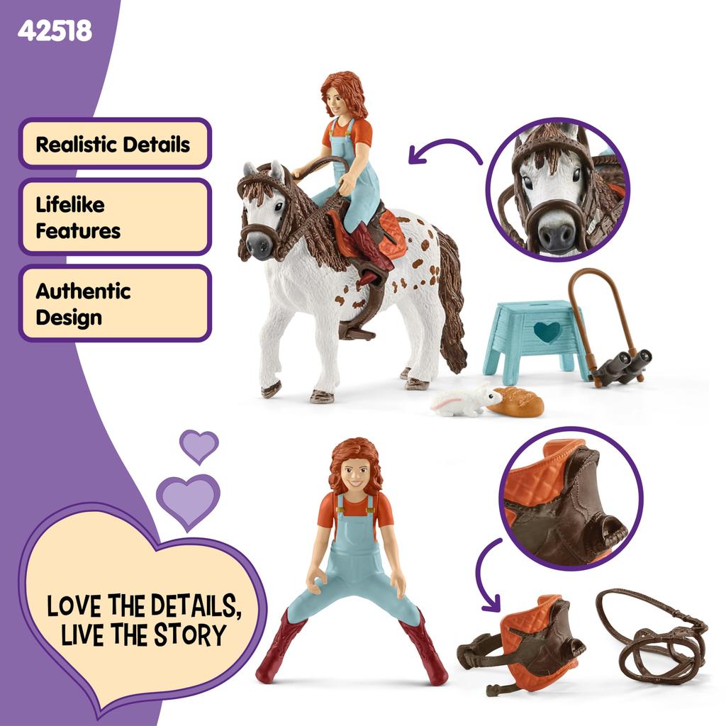 Schleich Horse Club Mia and Spotty the Pony Figure 42518