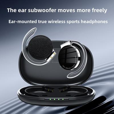 TWS Wireless Sports Hanging Ear Bluetooth Headset Redução de ruído 5.2 Baixa latência em ambos os ouvidos