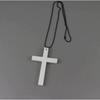 Trendy Cool Punk Gothic Wood Cross Pendant nNecklace for Women Men Vintage Black Hip Hop Y2k Necklace Party Jewelry Gift