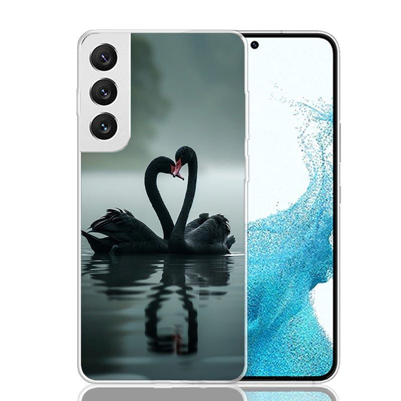 Black Swan Noble Phone Case For Samsung Galaxy S26 S25 Edge S24 S23 FE S22 Ultra S21 Plus S20 + Fundas Cover Coque Galaxy S25 S2