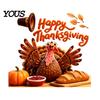Seasonal Party Supplies Autumn Thanksgiving Turkey Window Static Sticker, Decorative Removable PVC Decals, Harvest Festival Art Theme Wall Clings
