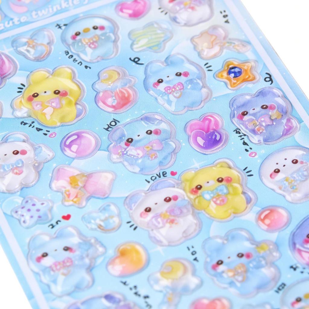 3D Bird Pattern Cute Self-adhesive Stickers Vivid Decorative Decals Waterproof DIY Art Stickers Fashion Decor for Journal Phone