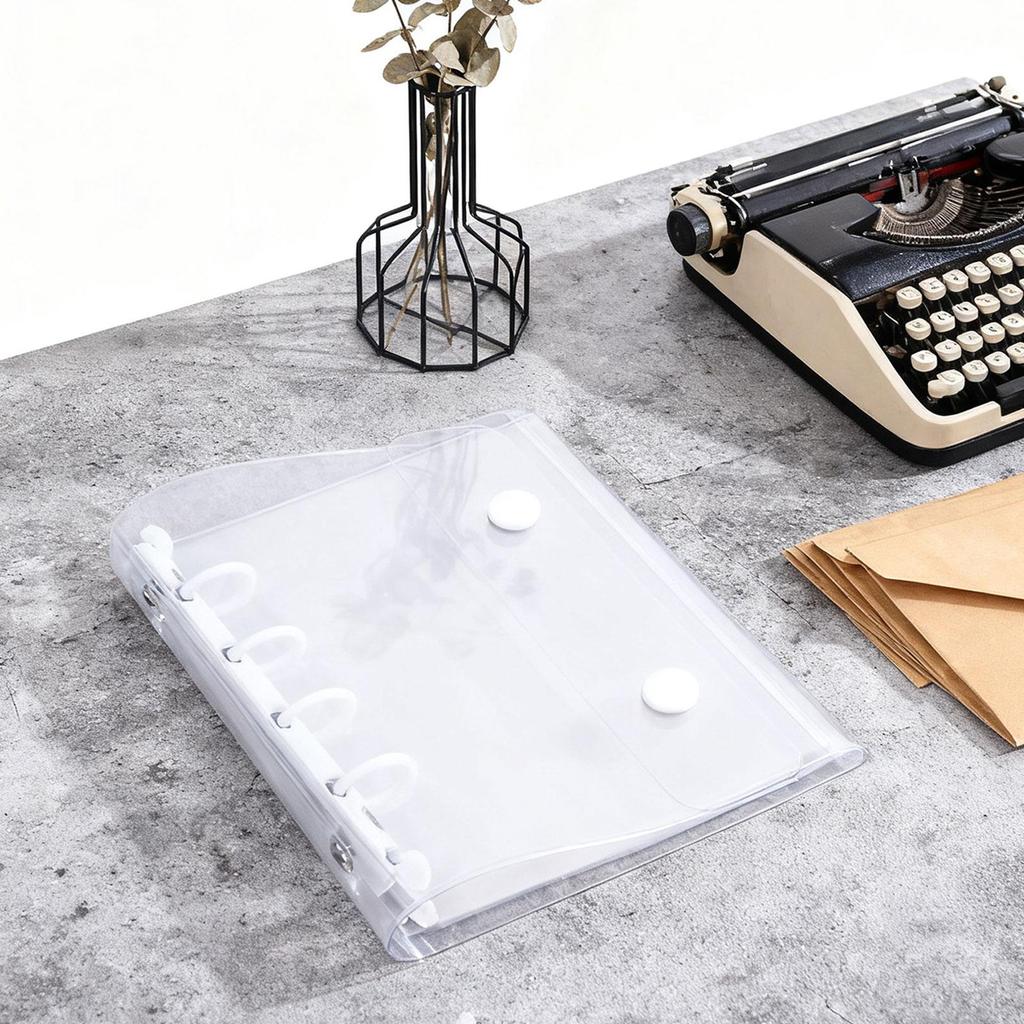 Binder Notebook Covers 5 Holes Gift Clear for Valentines Birthday