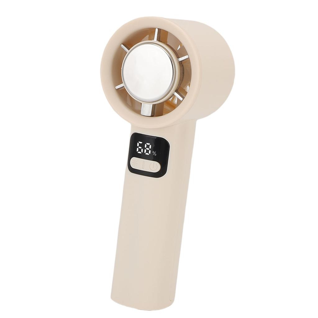 Portable Handheld Fan 100 Speed LED Digital Display Personal Cooling Fan Rechargeable Battery Operated Quiet for Home