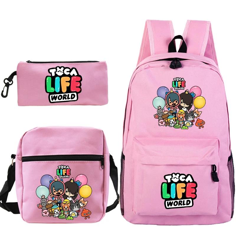 3pcs Set Toca Life World Backpack