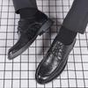 Men's Hand-Scratched Leather Shoes for Spring & Autumn - Business, Casual, Wedding, British & Korean Styles