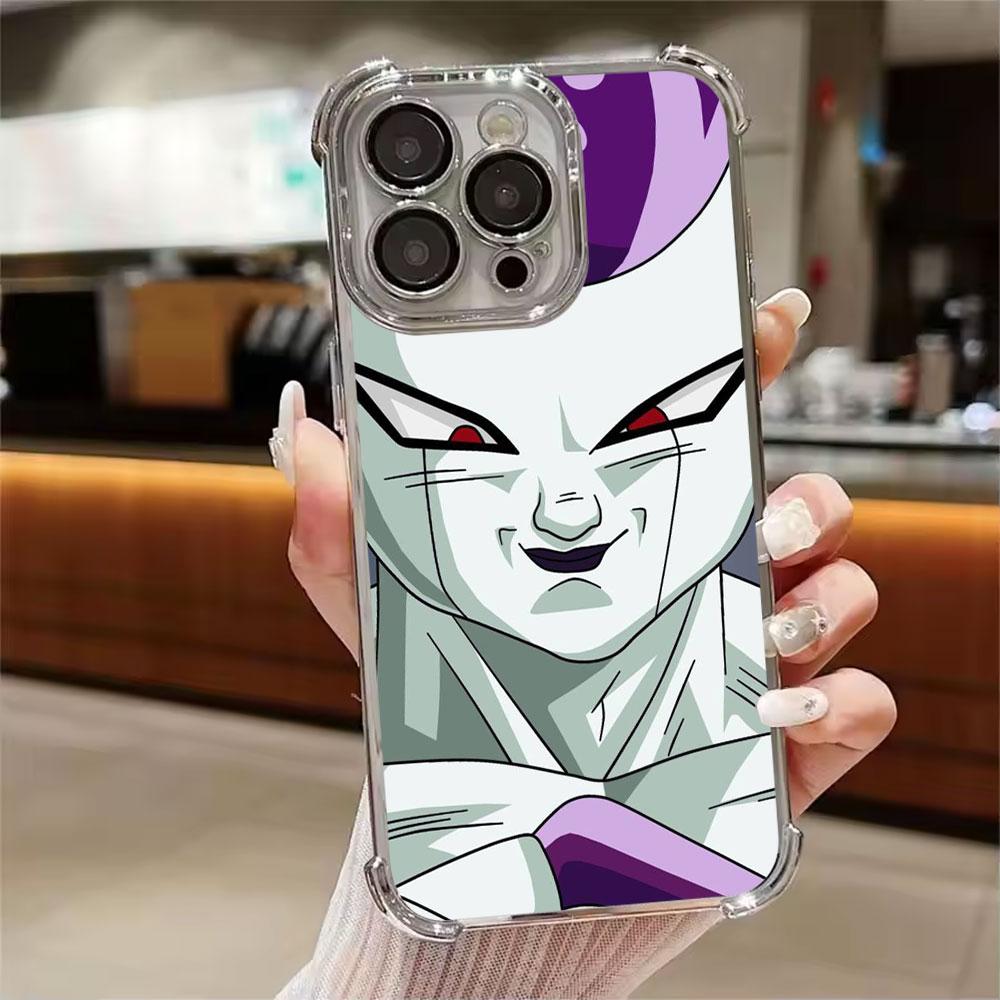 Cell Frieza Buu King Piccolo Dragons Balls Phone Case for iPhone 11 13 15 16 17 Pro Max 14 Plus 17Air 16E 13 12 Mini Clear Cover