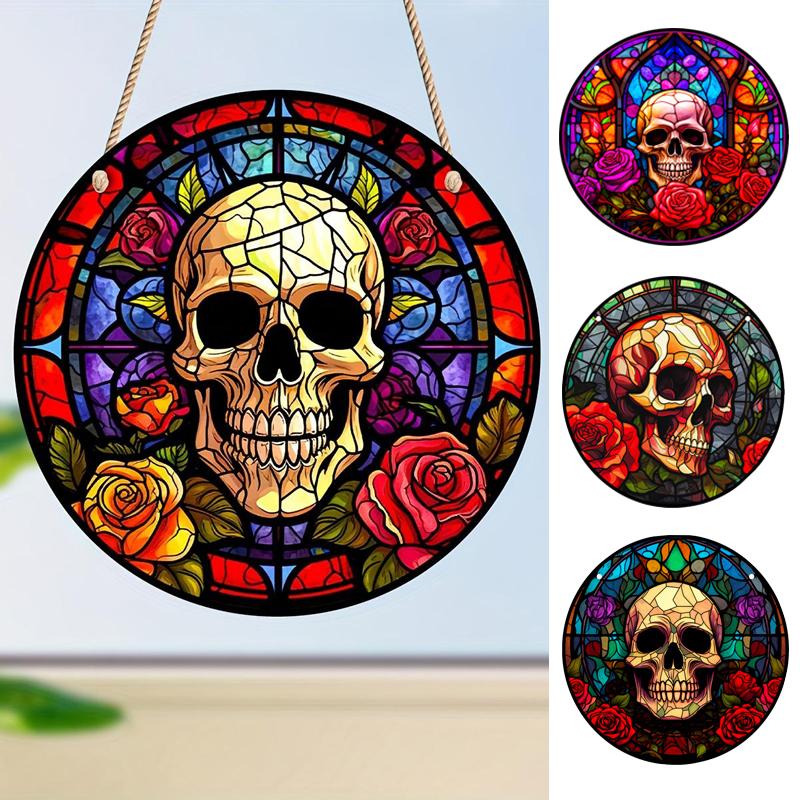 

1шт завесы для окон с черепом, украшение в виде черепа «Ловцы солнца» Хэллоуин Декор A