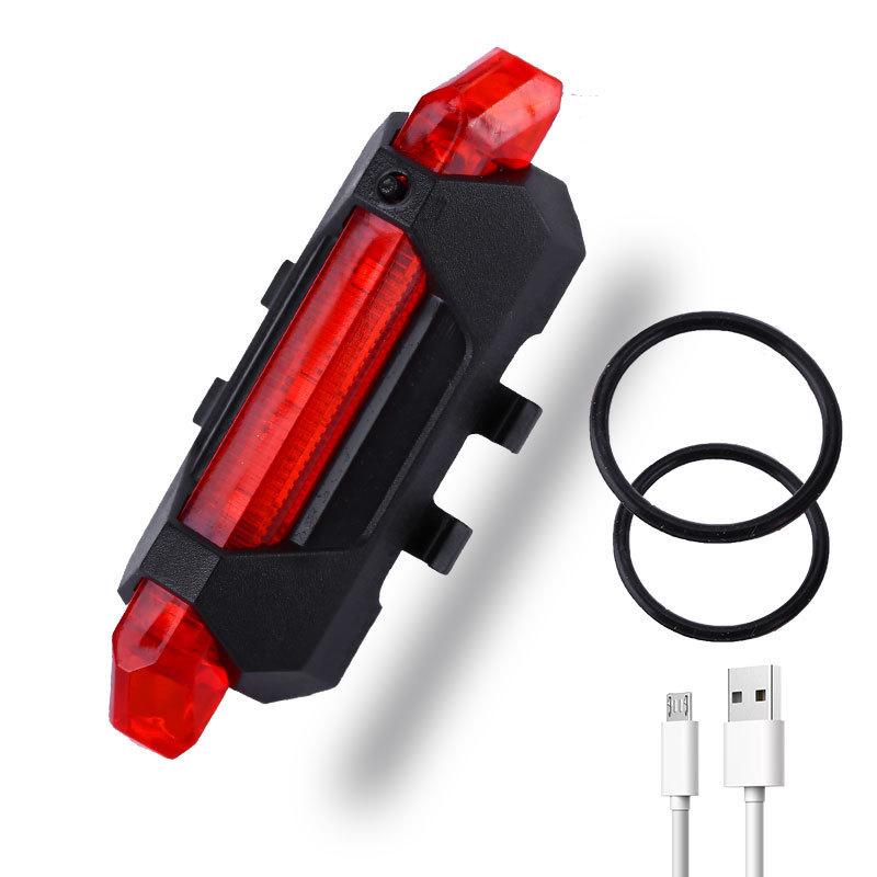 Bicycle USB Charging Headlight Mountain Bike Riding Equipment Bike Light Waterproof Cycling Safety WarningTaillight Accessories
