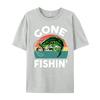 Kids Gone FishingShirt Boy Toddler Funny Bass Dad Black Shirt Graphic Tees Men Funny T Shirts Tshirts Plus Size Chinese Style
