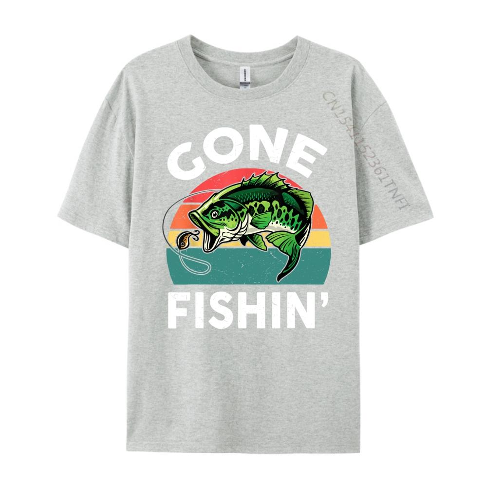 Kids Gone FishingShirt Boy Toddler Funny Bass Dad Black Shirt Graphic Tees Men Funny T Shirts Tshirts Plus Size Chinese Style