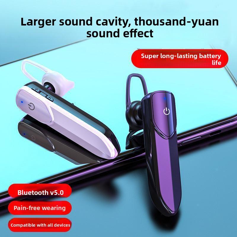 V19 Wireless Single-ear Bluetooth Headphones 5.3 True Wireless Over-ear Mini Sports Headphones