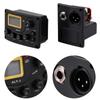 asdfs Acoustic Guitar Preamp Pickup Tuner 5-Band EQ Equalizer Piezo System with Volume Knob LCD Display Built-in Microphone