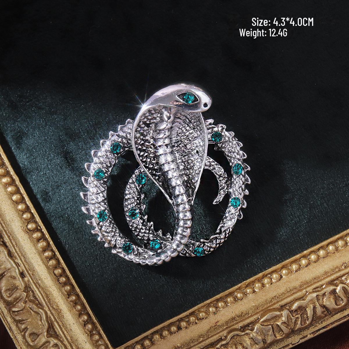 

Брошь в стиле ретро-барокко с изображением животных в европейском и американском стиле: Женский эмалированный нишевый аксессуар для костюма High-End Pin