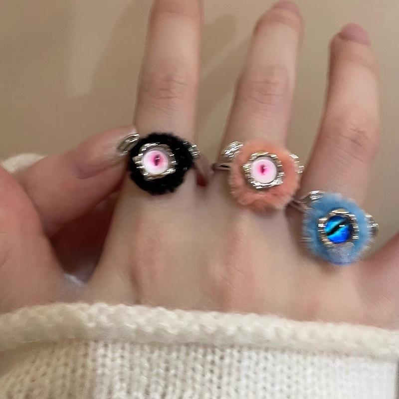 Soft & Cute Plush Ring for Women - Douyin's Popular Spring Fashion: Versatile, Fun, and Stylishly Unique.