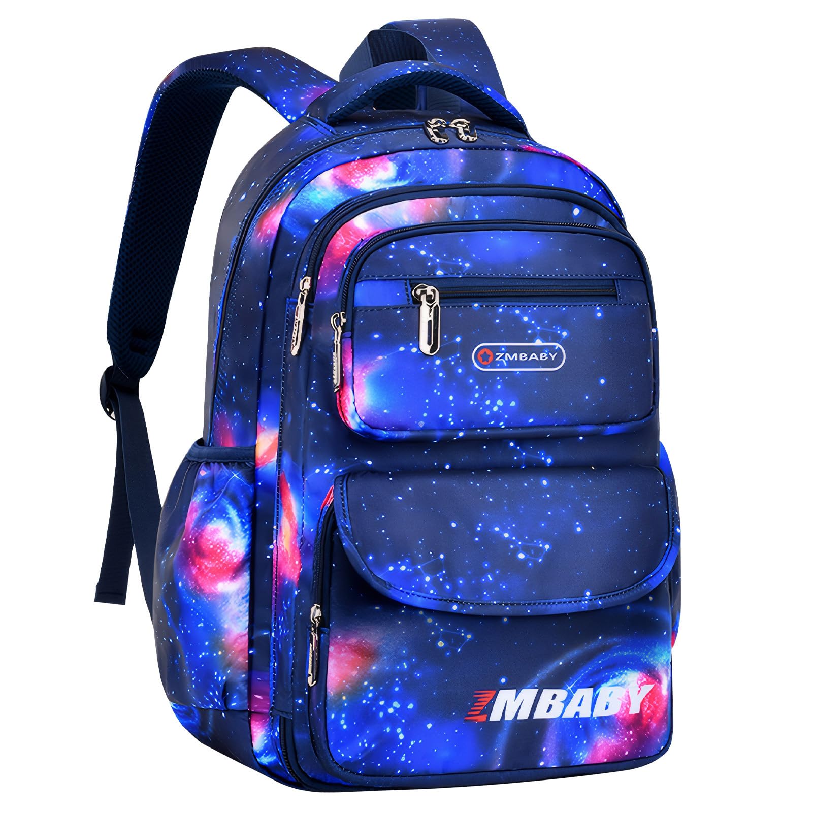 

Рюкзак Maeau Water Opening and Starry Junior High Blue , легкий, водоотталкивающий, закрытие в стиле холодильника, небо, школа, путешествия, A4, школа, синий