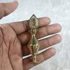 AL ATHMAD Arabian Brass Surmadani - Kohl Container For Storing Surma Powder - Golden Color
