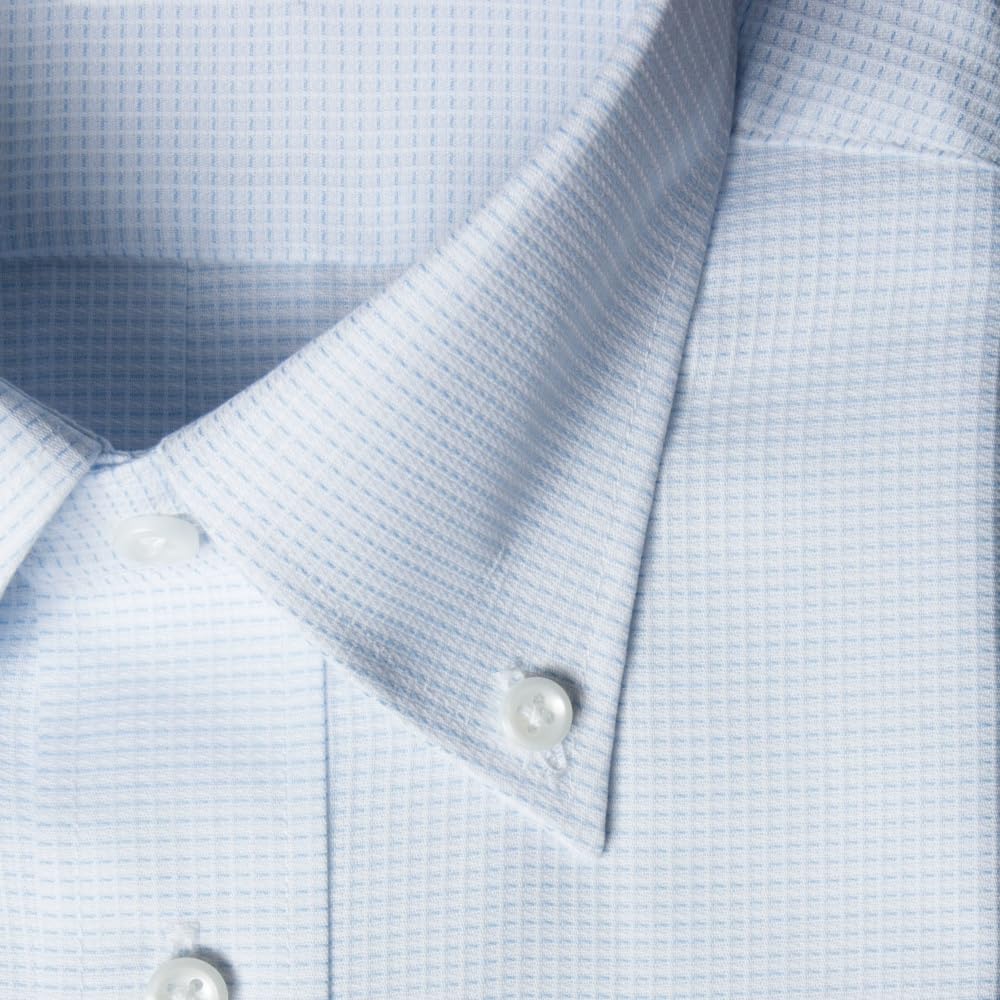 Flex Japan SEA BREEZE Men's Long Sleeve Shirt, 50% Cotton, 50% Polyester, Shape-Retaining, Cool-Touch Regular Fit