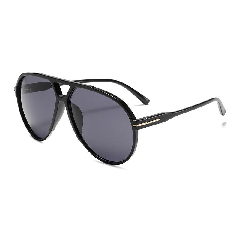 SHAUNA Übergroße Flieger-Sonnenbrille UV400