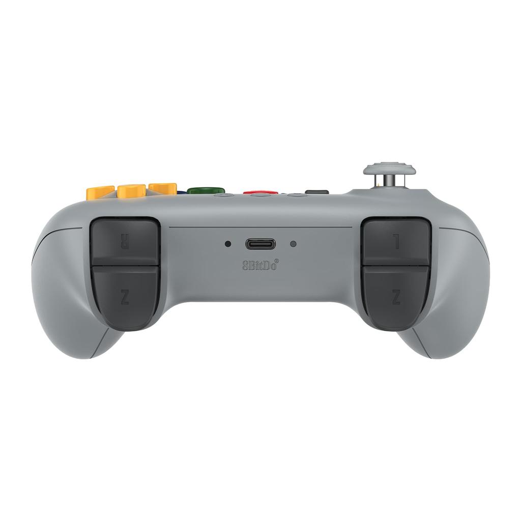 8BitDo 64 Wireless Controller N64 Analog and 2.4G (Original Console, 3D, Windows) (Grey)