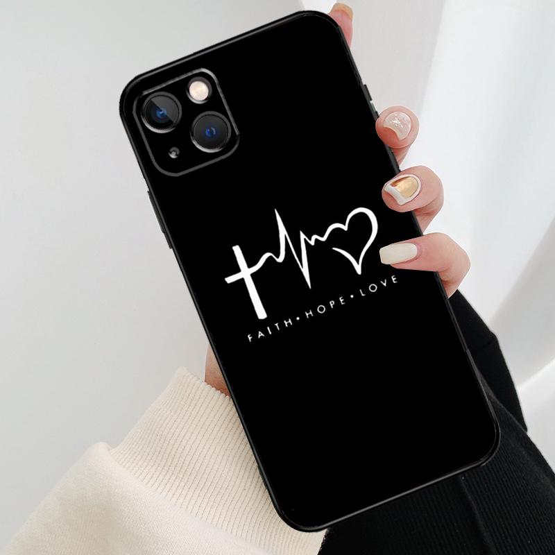 Christ Jesus Bible Verse Cross Phone Case For iPhone 17 Pro Max 16 15 11 13 12 14 Pro Max mini 15 16 Plus 16e 17 Air Cover