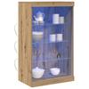 LED Komoda Dub Řemeslný 60,5 x 37 x 100 cm Dřevotříska