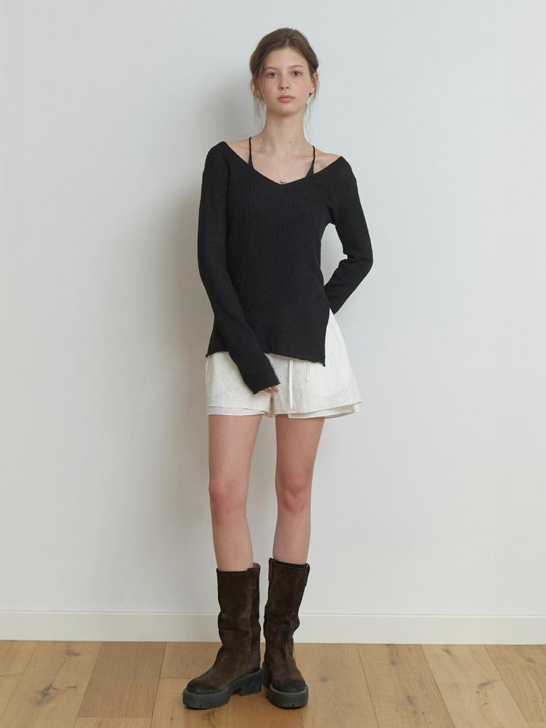 Liel [7Th] Bon Lace Shorts (Ivory)