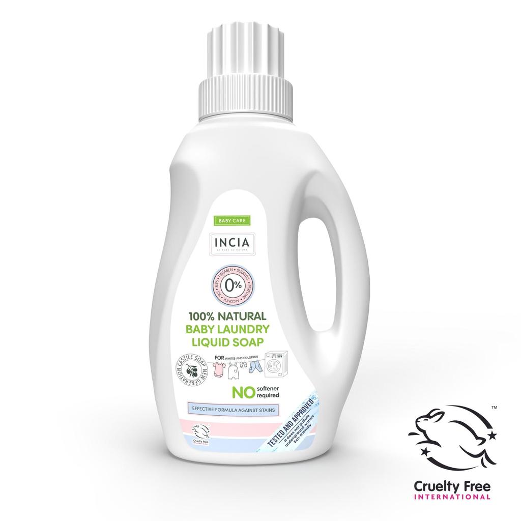 INCIA %100 Natürlich - Baby Waschmittel Flüssigseife - 750ml