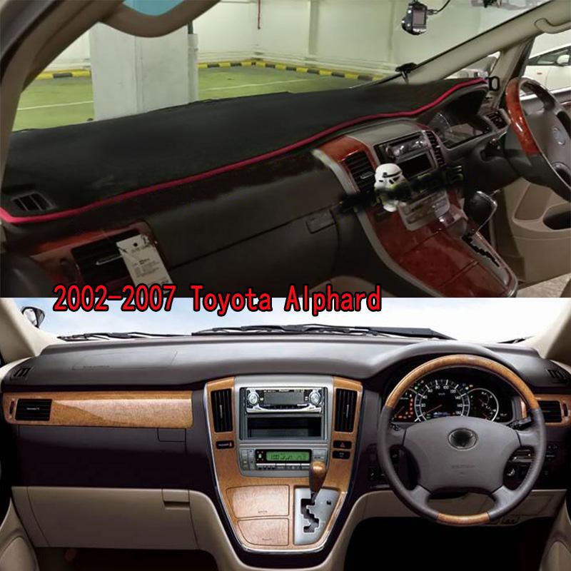 For 2002-2007 Toyota Alphard Dashmat Dash Mat Dashboard Cover Instrument Panel Sunscreen Pad Ornaments