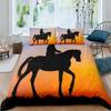 Western Cowboy King Queen Duvet Cover Black Shotgun Bedding Set For Kids Teens Adults Exotic Retro Style 2/3Pcs Soft Quilt Cover