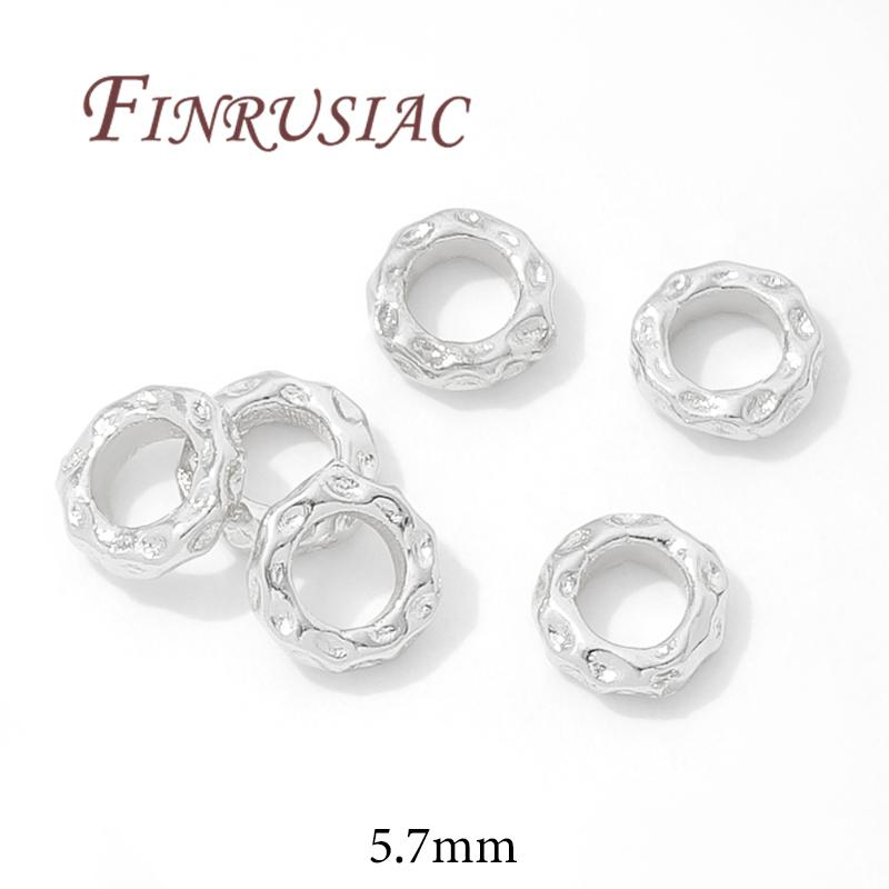 Separators For Bracelets 18K Gold Plated 5.7mm 7.7mm Spacer Bead Jewelry Accessories,Beads Separators,Metal Beads,DIY Findings