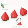 2Pcs Soft Strawberry Sewing Needle Pin Cushion DIY Cross Stitch Tool Pincushions with Elastic Wrist Belt Sewing Accessories