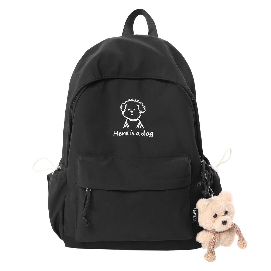Schoolbag New Fashion Large Capacity Bear Printed Student Backpack High Value Female Junior High School Student Lightweight Versatile Backpack