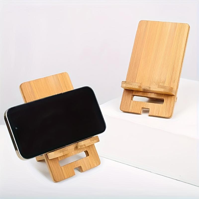 Stylish Adjustable Bamboo Phone and Tablet Stand | Multi-Angle Desktop Holder, Perfect for Home Office, School - Ideal Gift