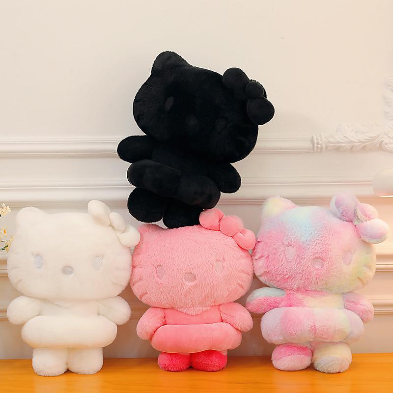 Colorful Plush KT Kitten Doll - Large Cartoon Pillow Gift for Girls